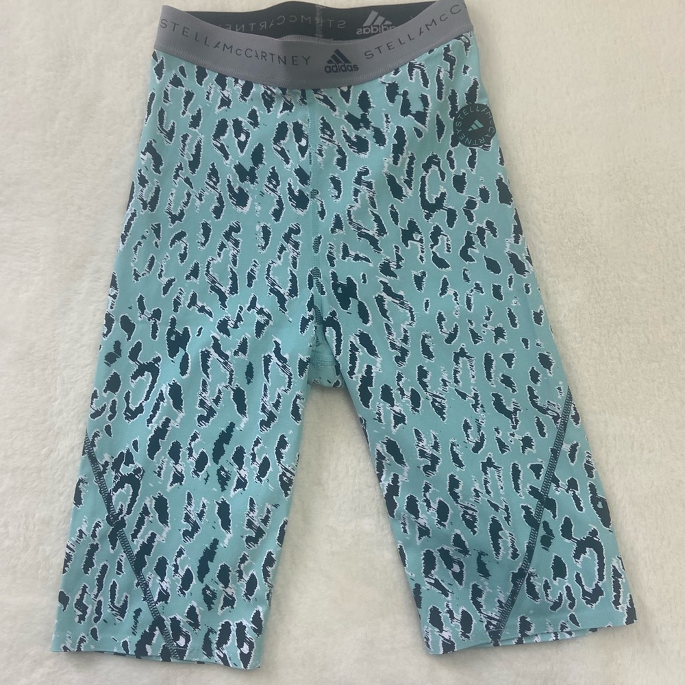 Adidas x Stella McCartney Womens Size Small Blue Cycle Tights